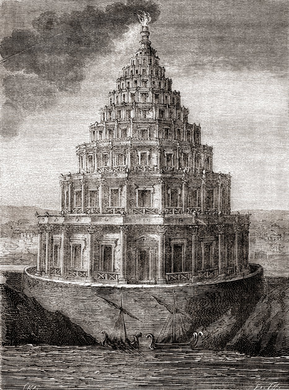 Une représentation imaginaire du XIXe siècle du Phare d