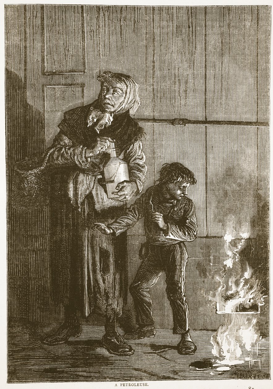 Une pétroleuse, avril 1871, illustration de l