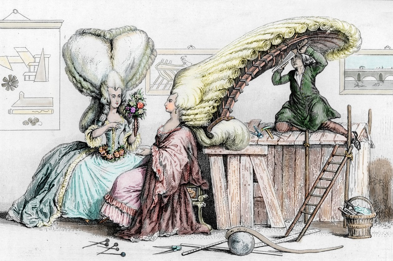 Académie de coiffure, Rue de Coiffure, illustration de 