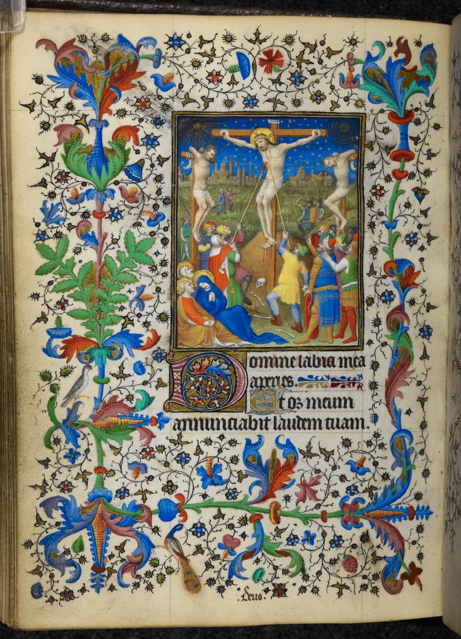 Crucifixion, des Heures du Chevalier - French School