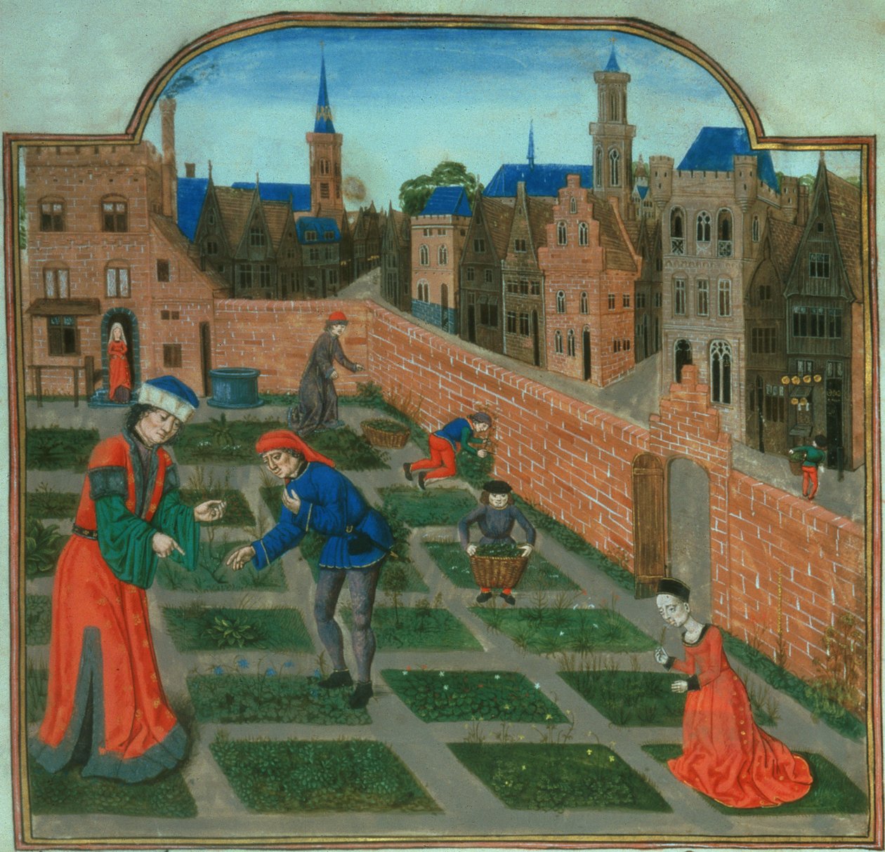 Un jardin de ville fortifié, du 