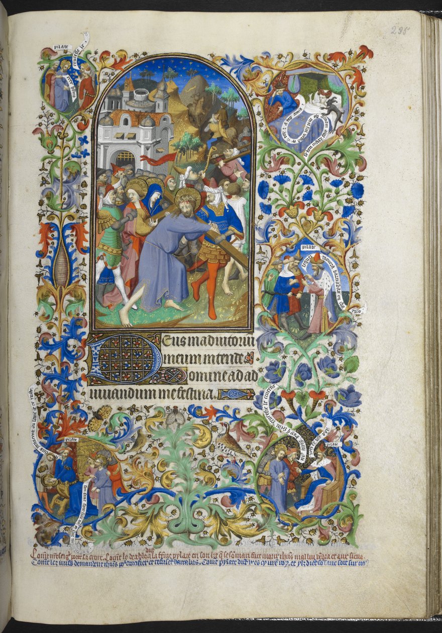 Heures de la Passion [Sext], Christ portant la croix, du Livre d
