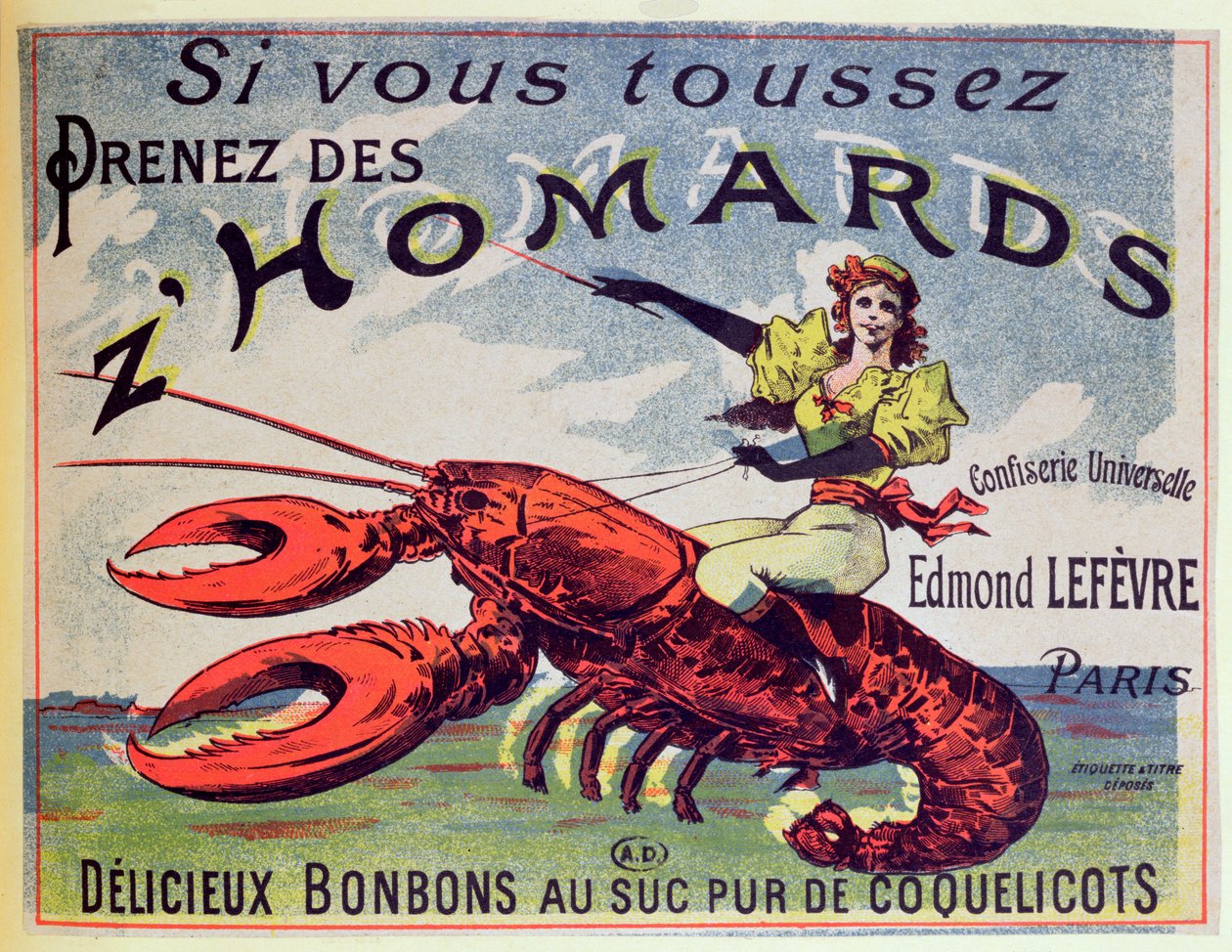 Publicité pour les bonbons contre la toux Z