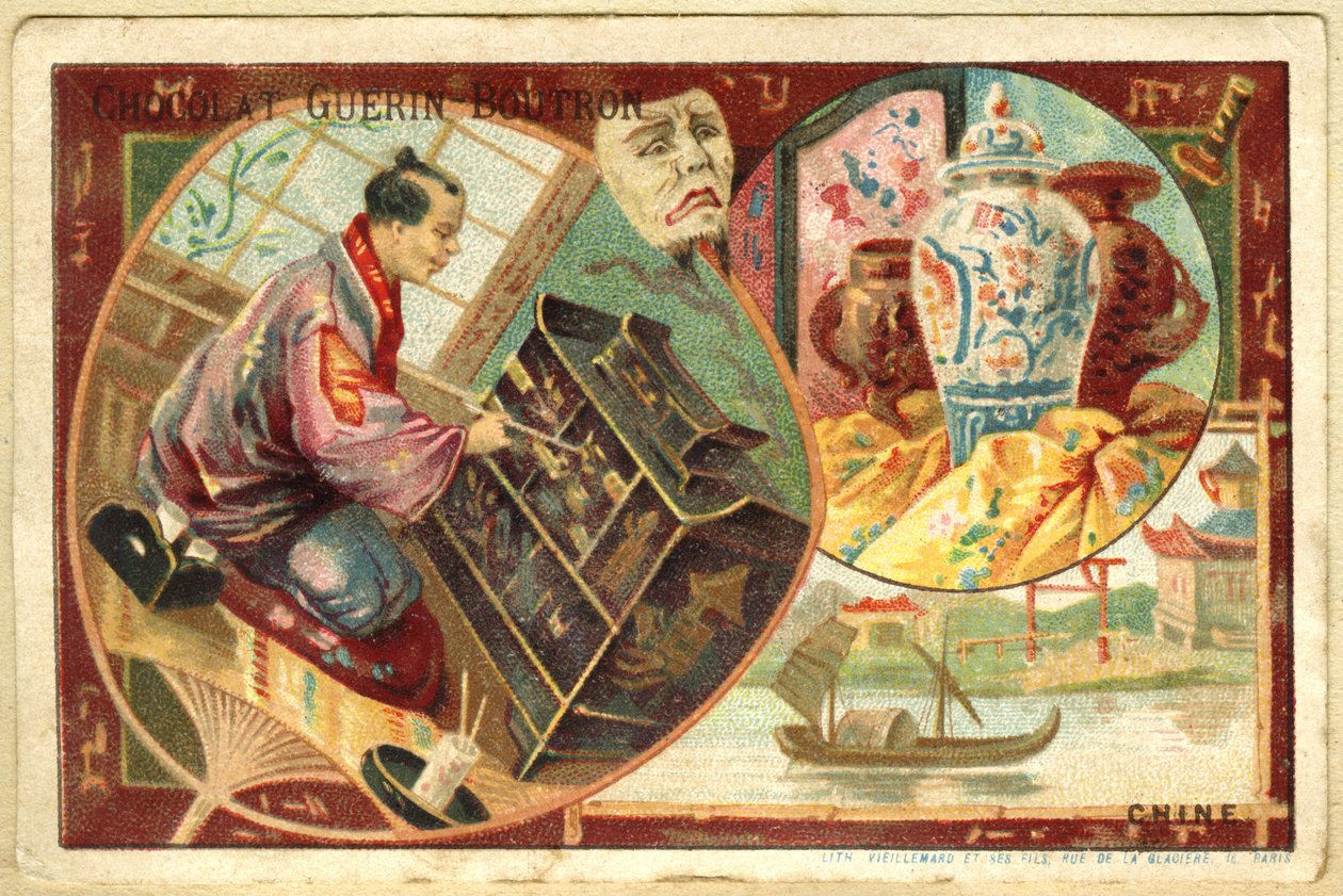 Publicité chromolithographique des chocolats Guérin Boutron - French School