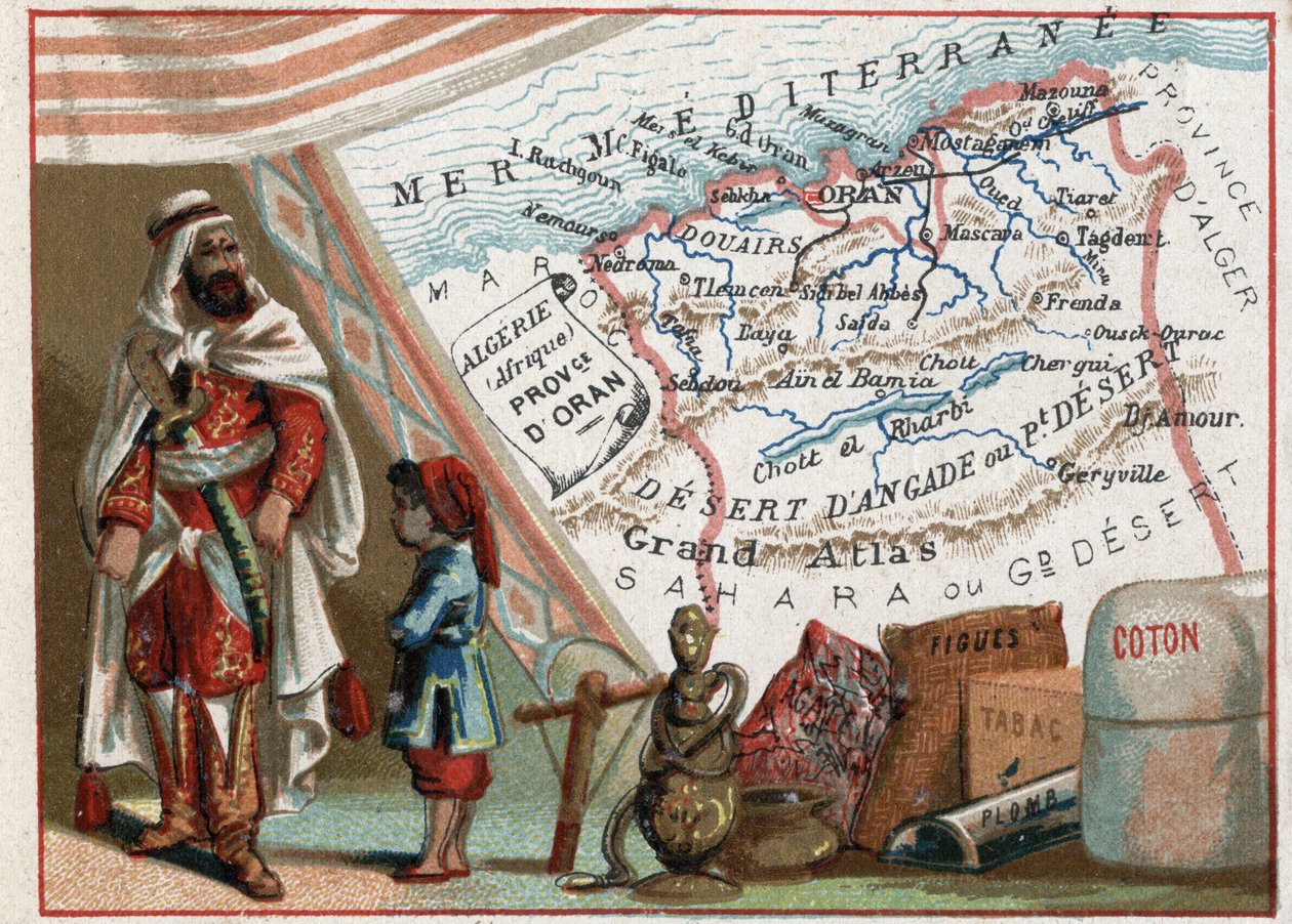 Algérie en Afrique et la province d