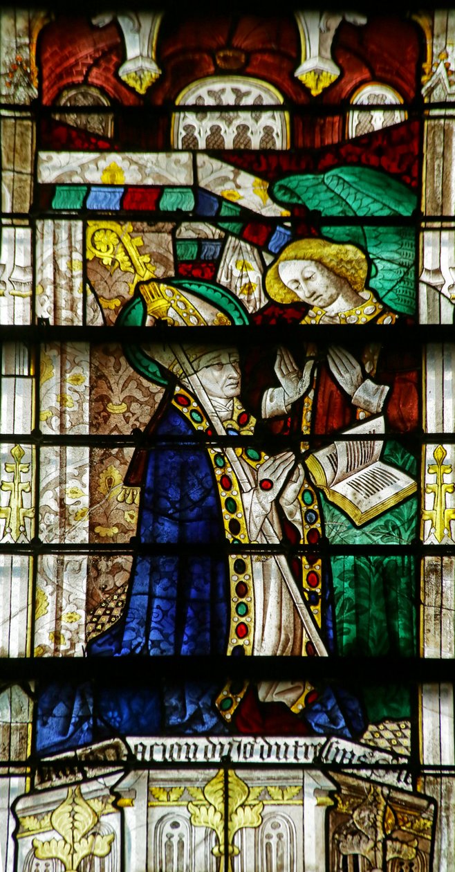 Un ange annonce la mort de Saint Taurin - French School