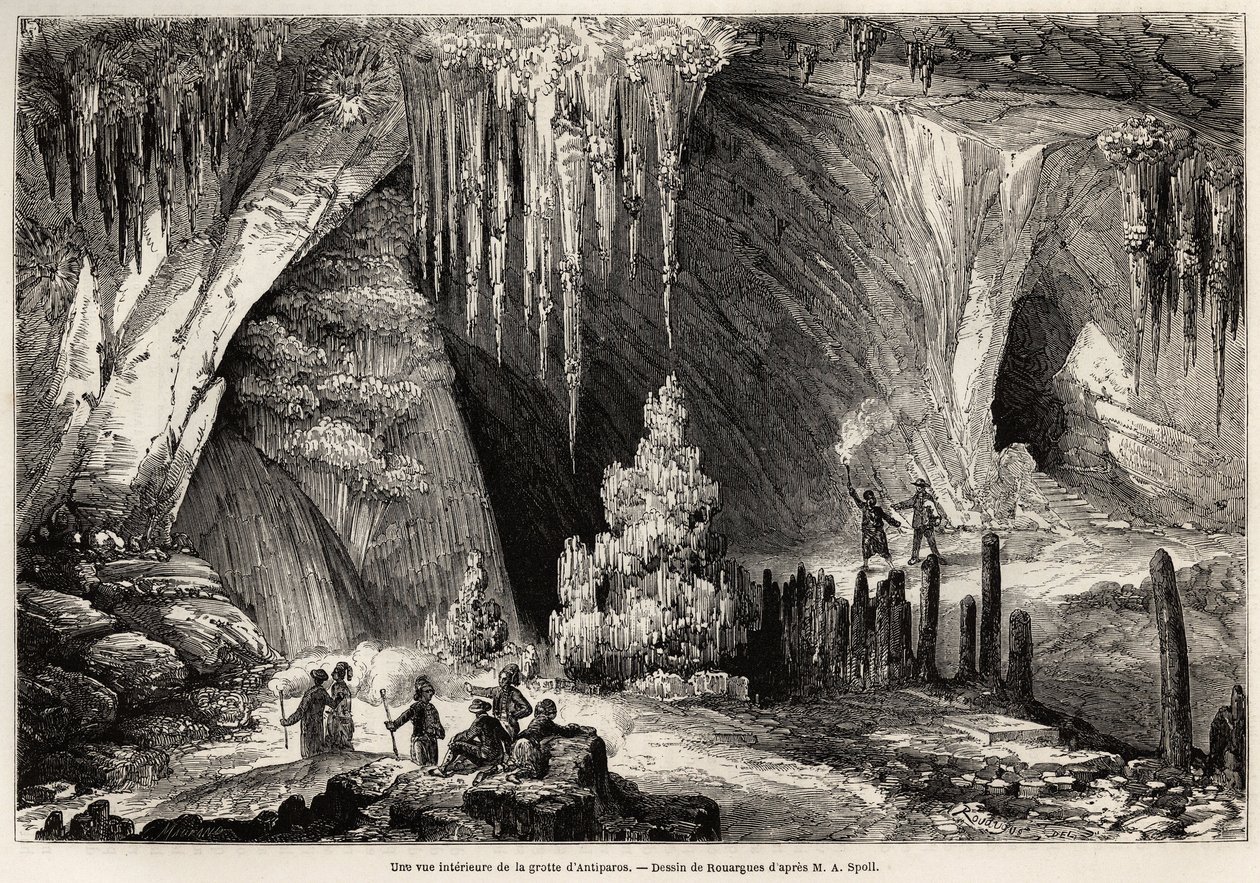 Vue intérieure de la grotte d