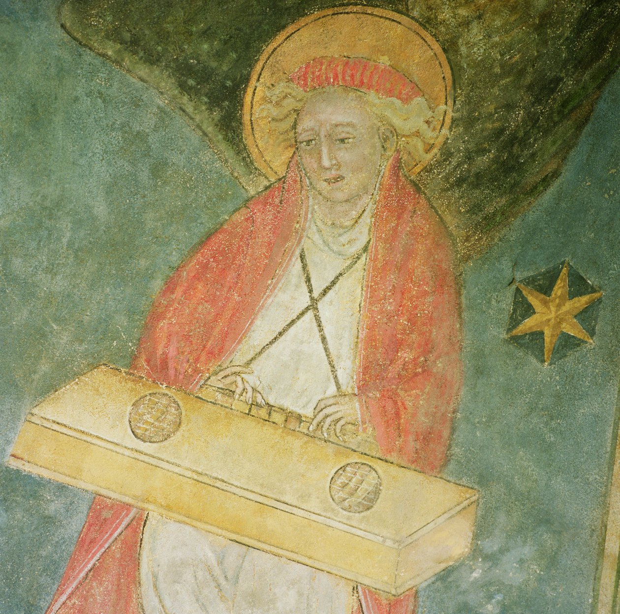 Ange jouant du clavicorde (détail) - French School
