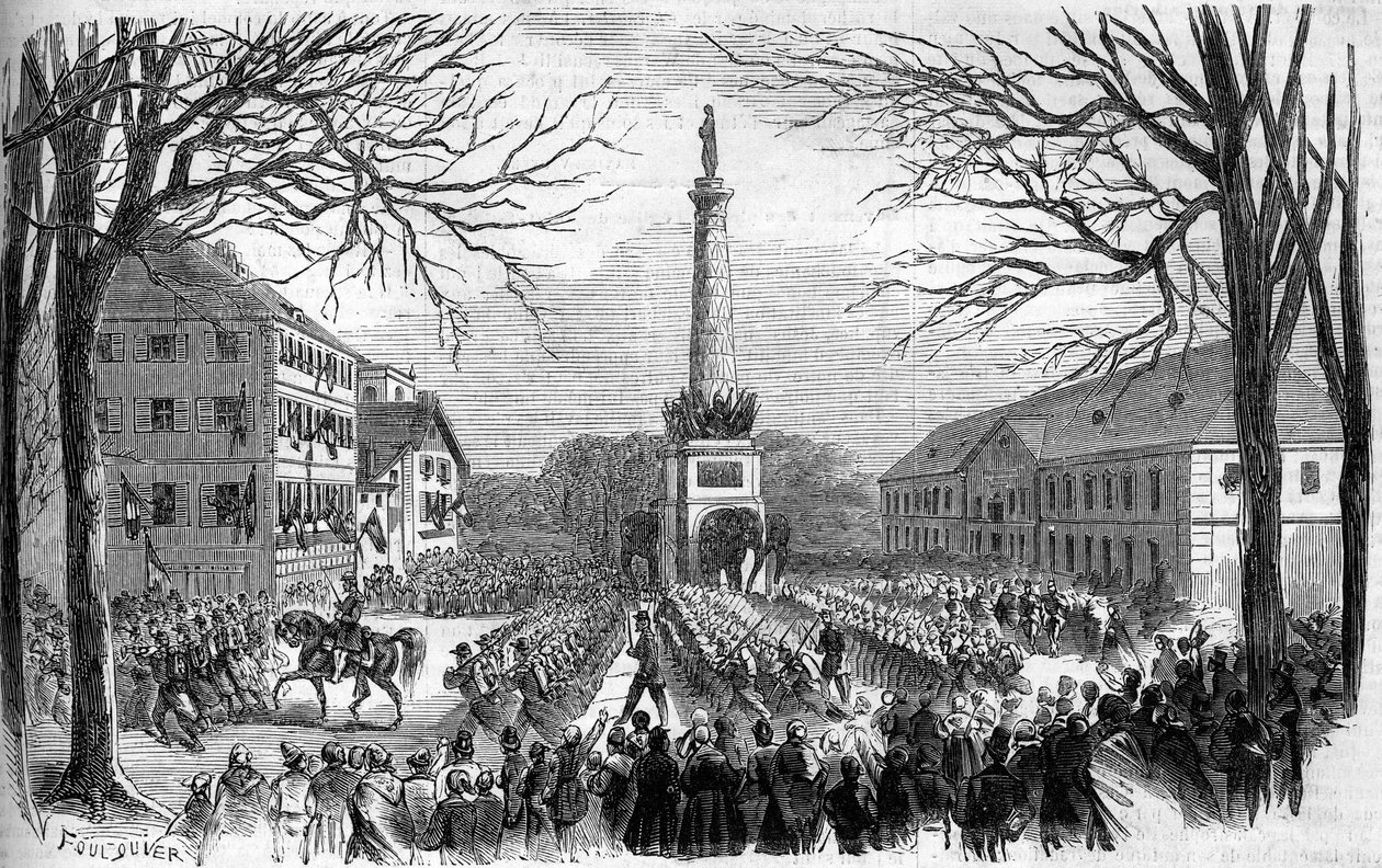 Annexion de la Savoie à la France, Chambéry, 28 mars - French School