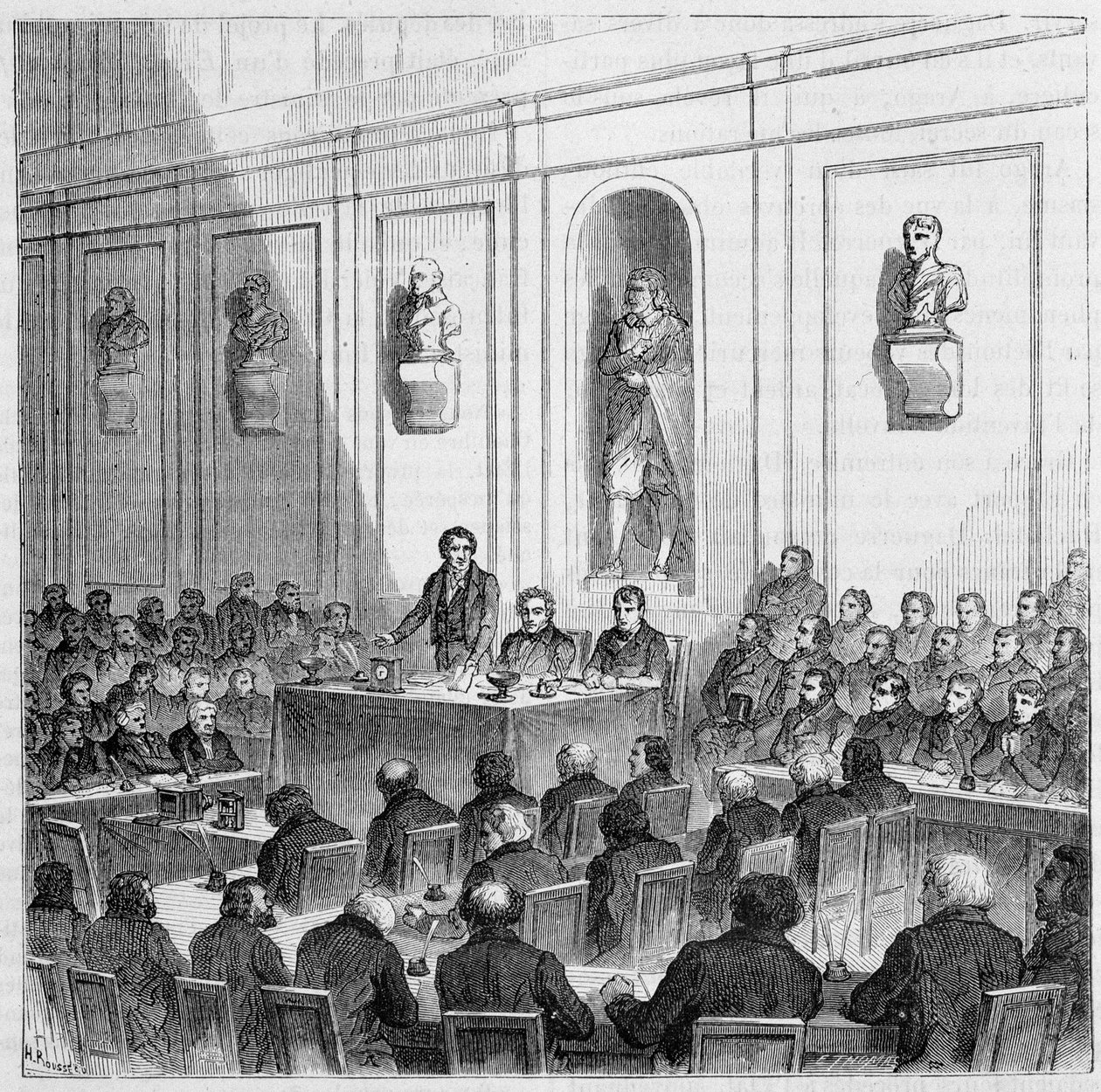 Arago annonce la découverte de Daguerre, lors de la séance publique de l
