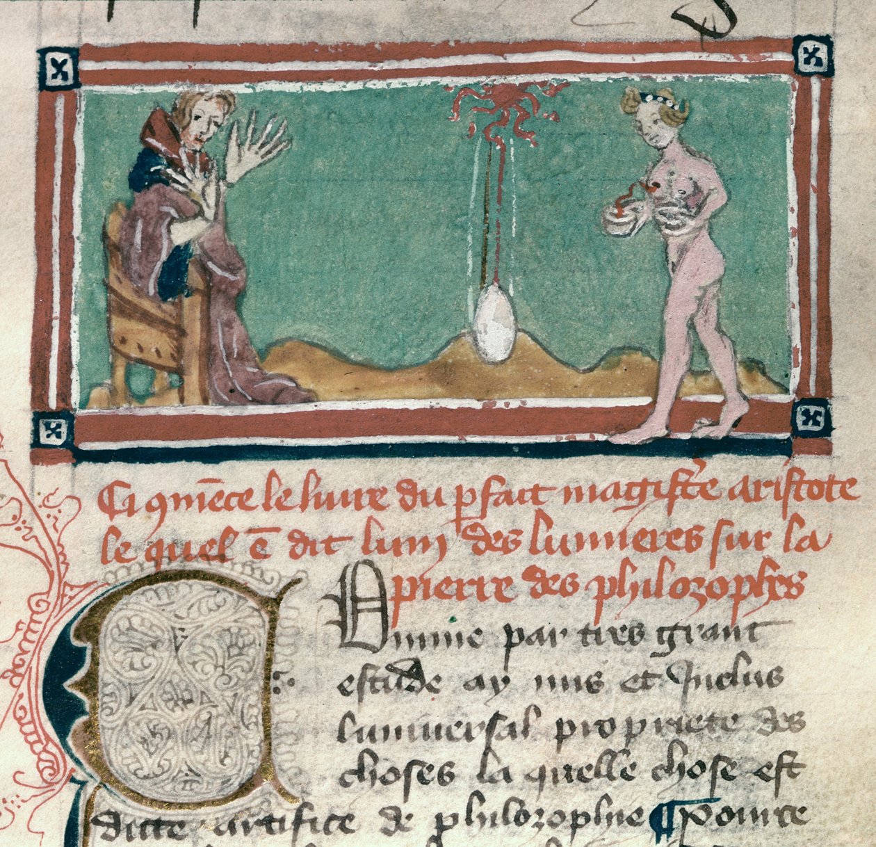 Aristote (384-322 av. J.-C.) et la pierre philosophale, d