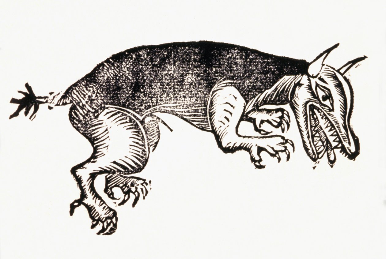 Bête du Gévaudan. vers 1765 - French School