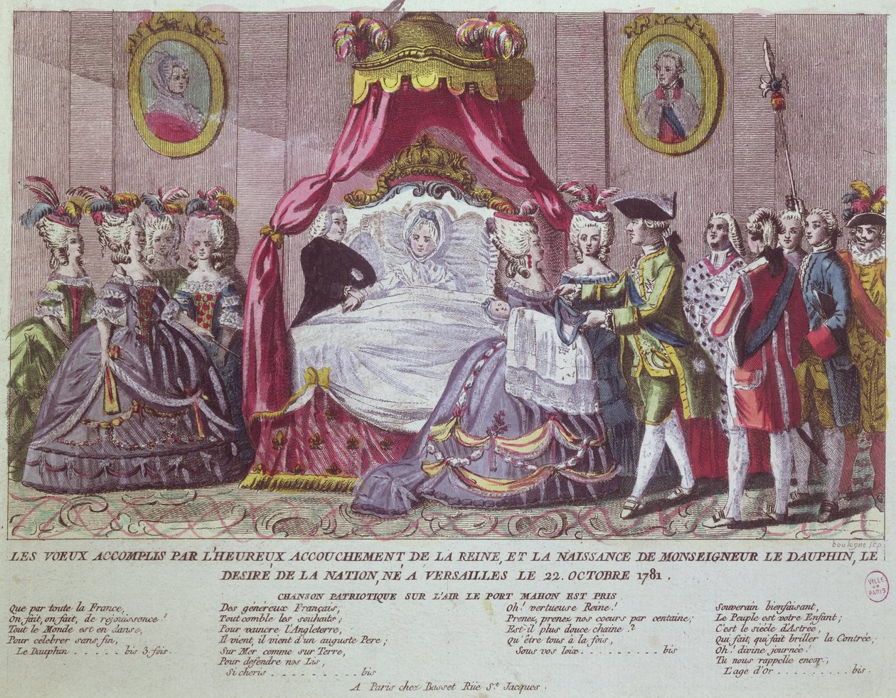 Naissance du Grand Dauphin, Louis Joseph (1781-1789) - French School