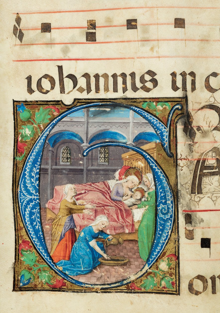 Naissance de la Vierge, Graduel, f.76 - French School