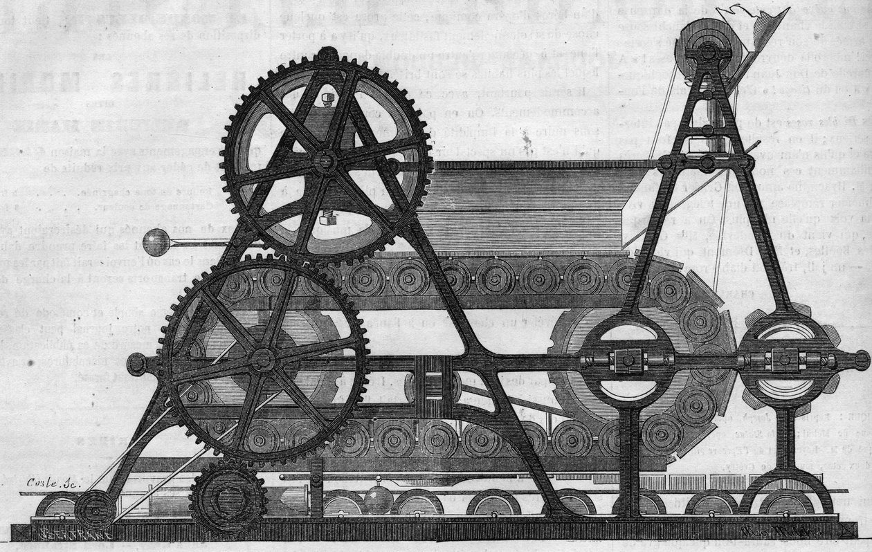 Machine à fabriquer des briques (système Milch) - French School