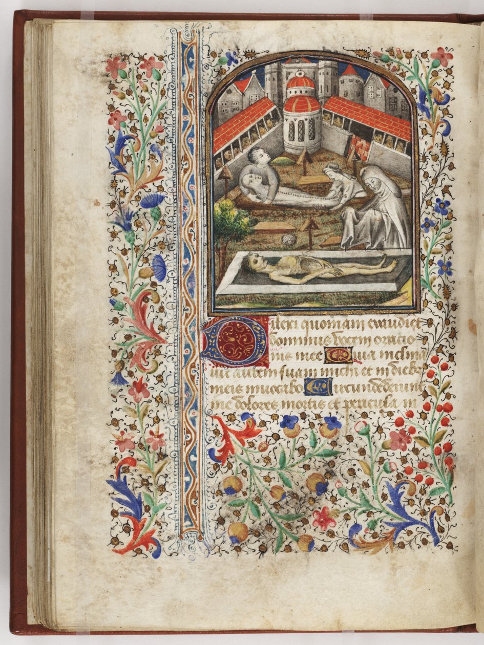 Enterrement des morts, illustration du "Livre d
