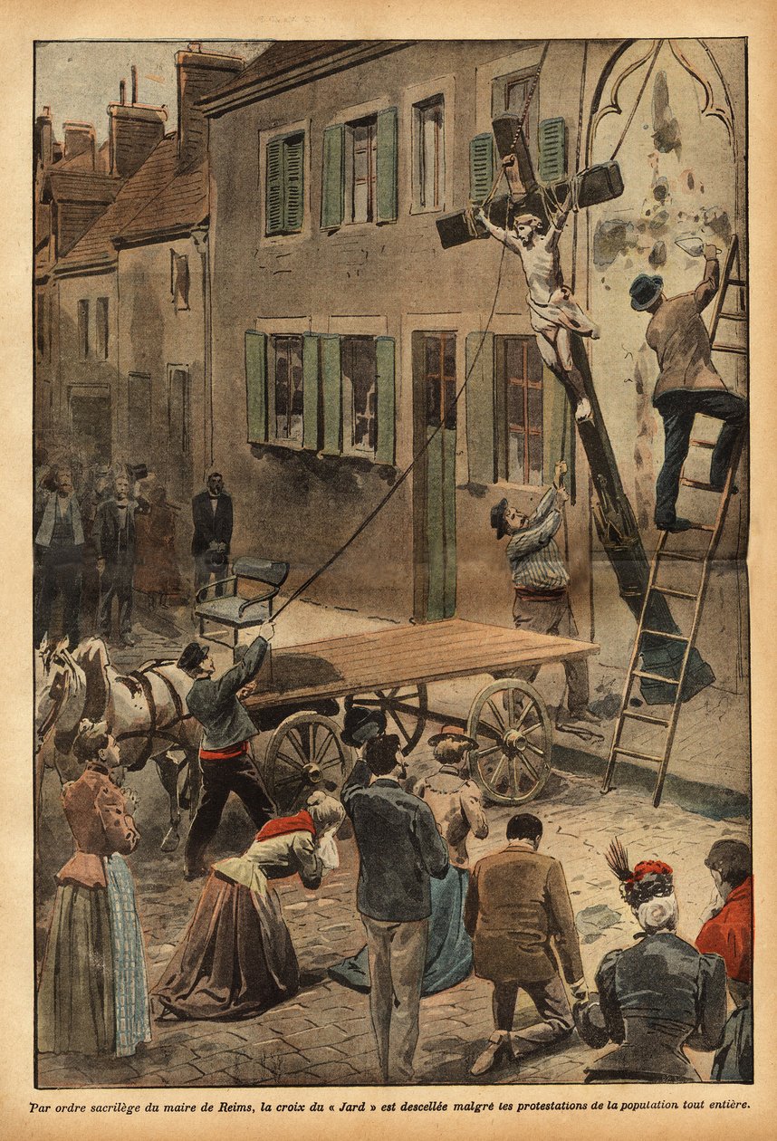 Par arrêté du maire de Reims, Charles Arnould, la Croix du mur de l