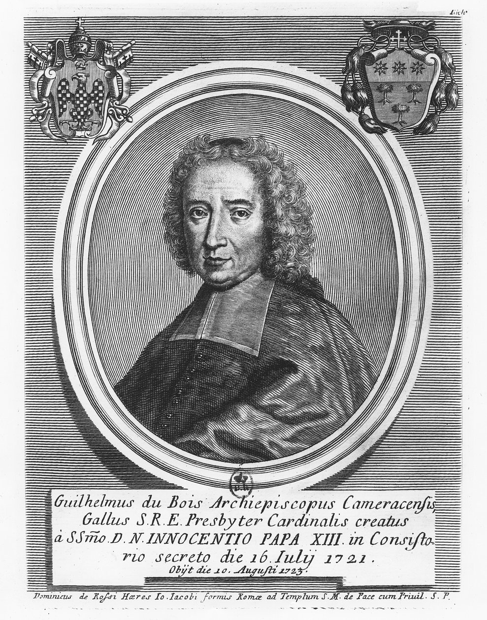 Cardinal Dubois (gravure) - French School