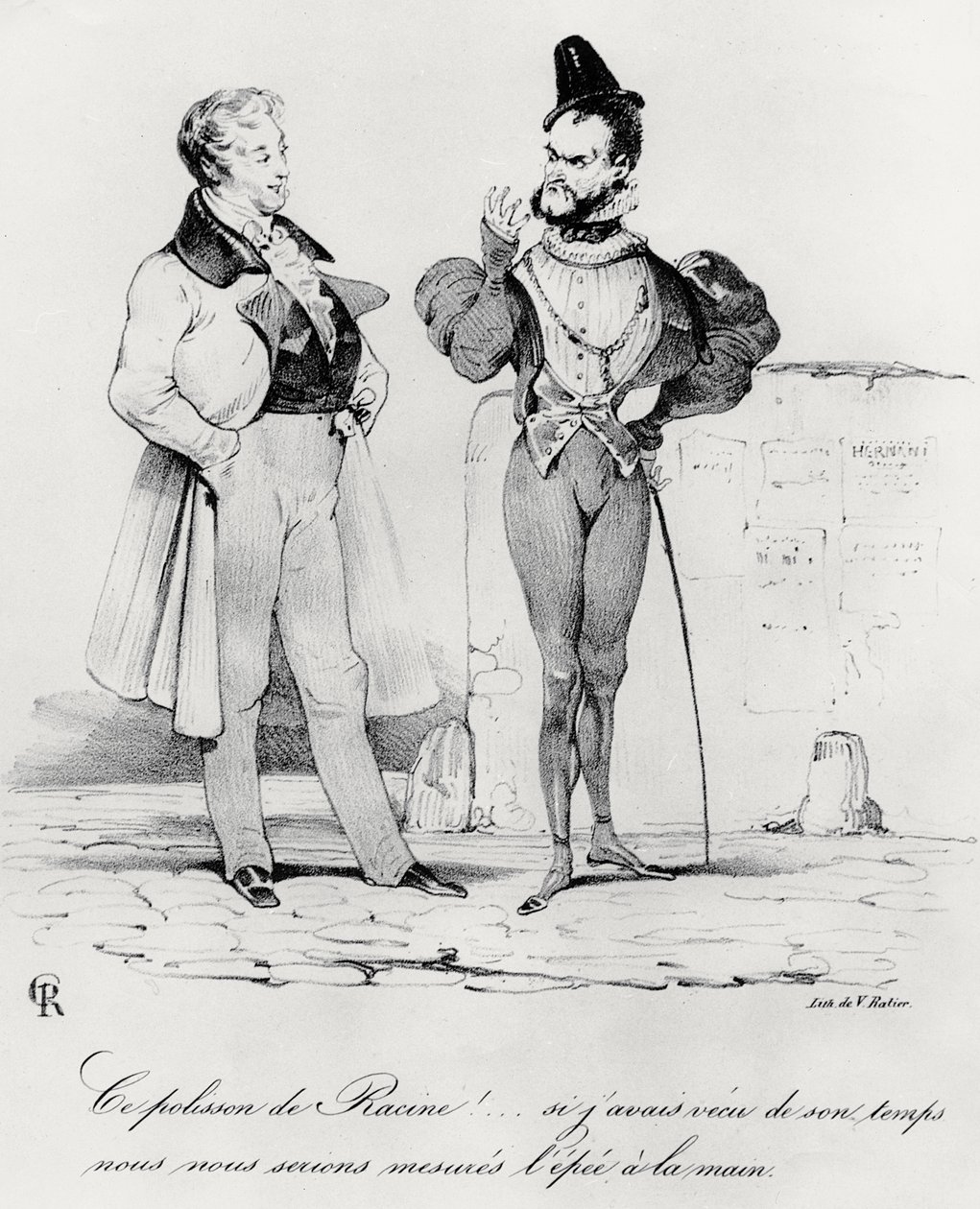 Caricature des Drames romantiques à l