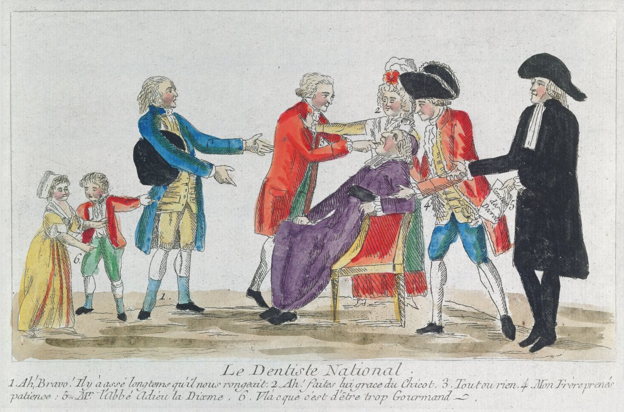 Caricature de la nationalisation des biens de l