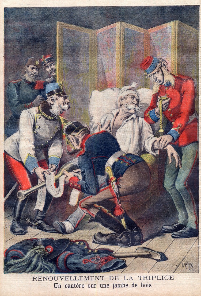 Caricature de la Triple Alliance de l