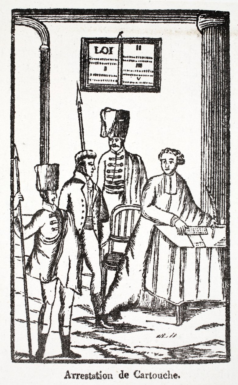 Arrestation de Cartouche - French School