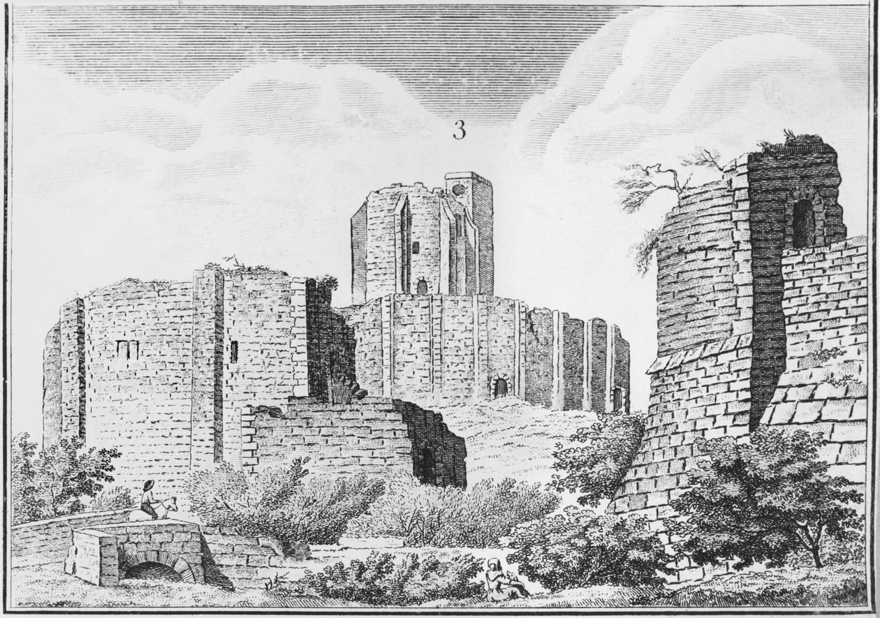 Château de Gisors, Normandie, début du 19ème siècle - French School