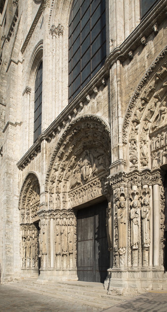 Cathédrale de Chartres, portail royal façade ouest - French School