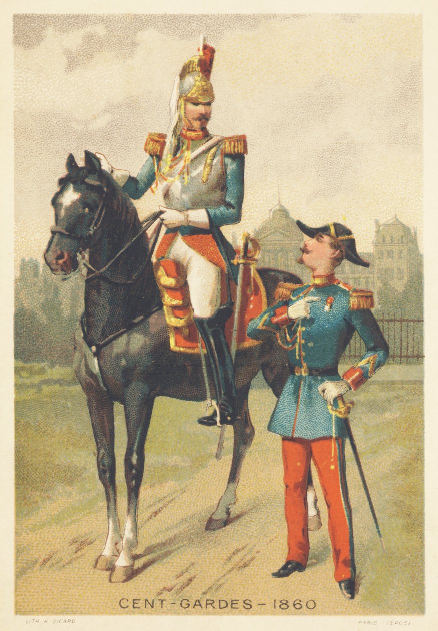 Cent-gardes en 1860 (Corps d
