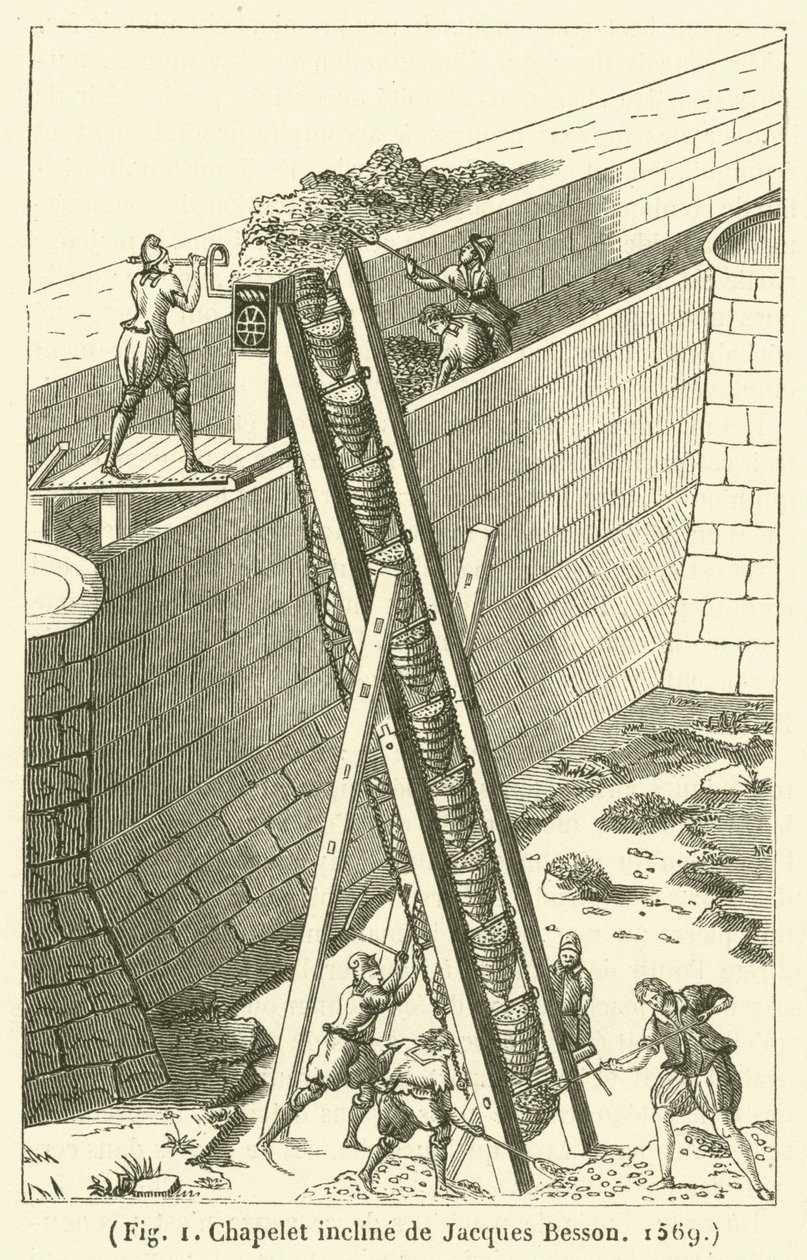Chapelet incline de Jacques Besson - French School