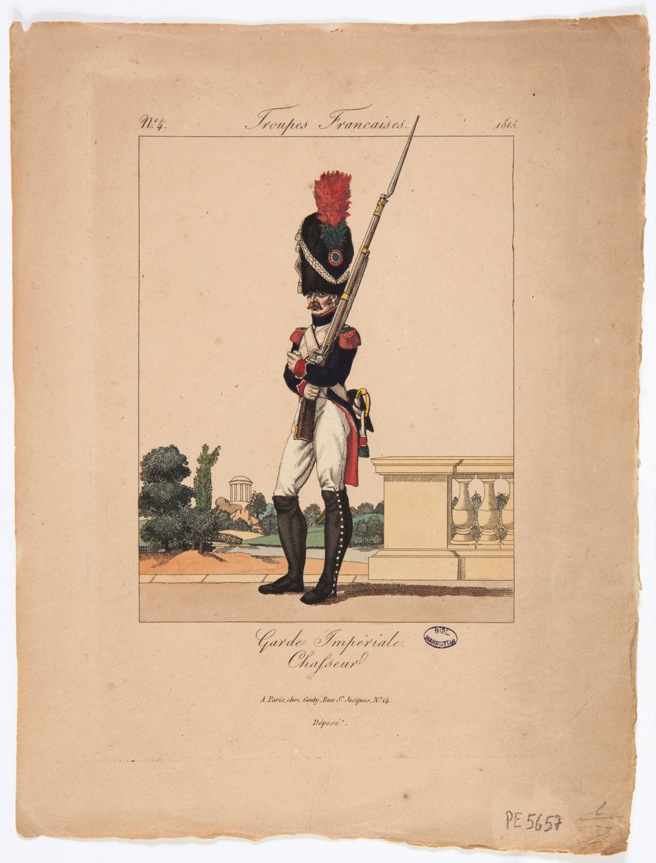 Chasseur de la Garde impériale, troupes françaises no. 4 - French School