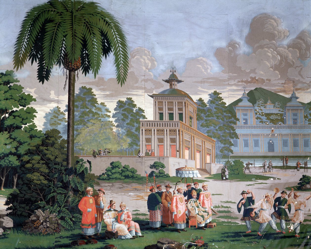 Chinoiserie - papier peint à l