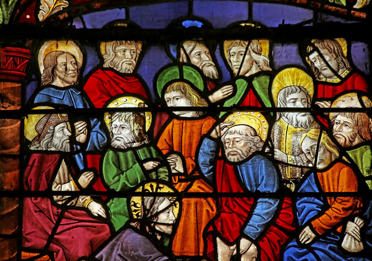 Christ lave les pieds de ses disciples - French School