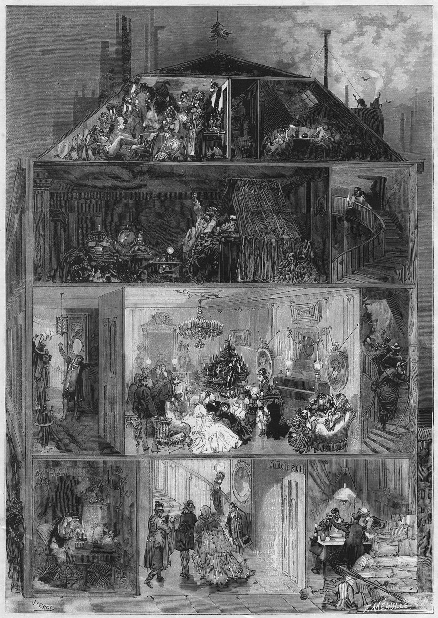Réveillon de Noël : coupe transversale d