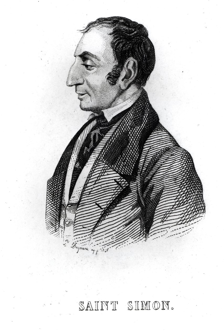 Claude Henri de Rouvroy, Comte de Saint-Simon - French School