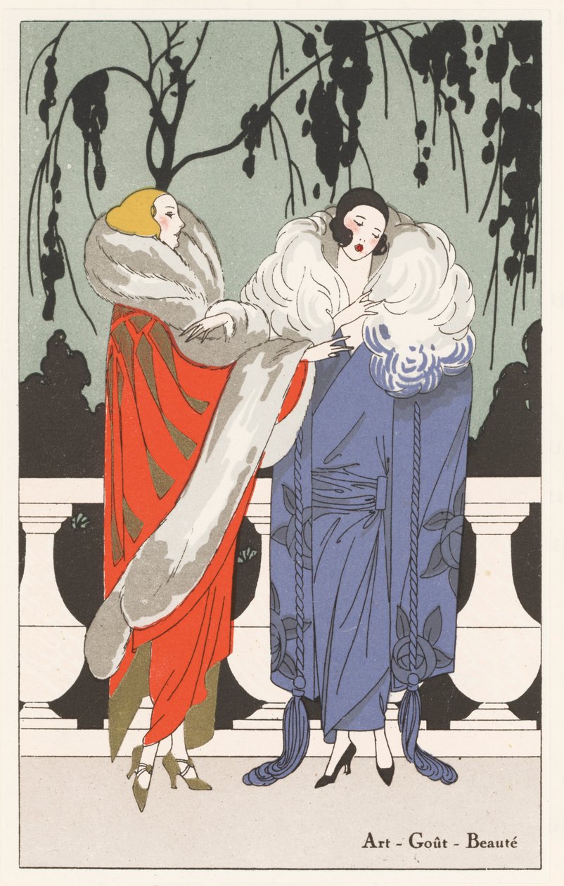 Manteau conçu par Edward Molyneux - French School