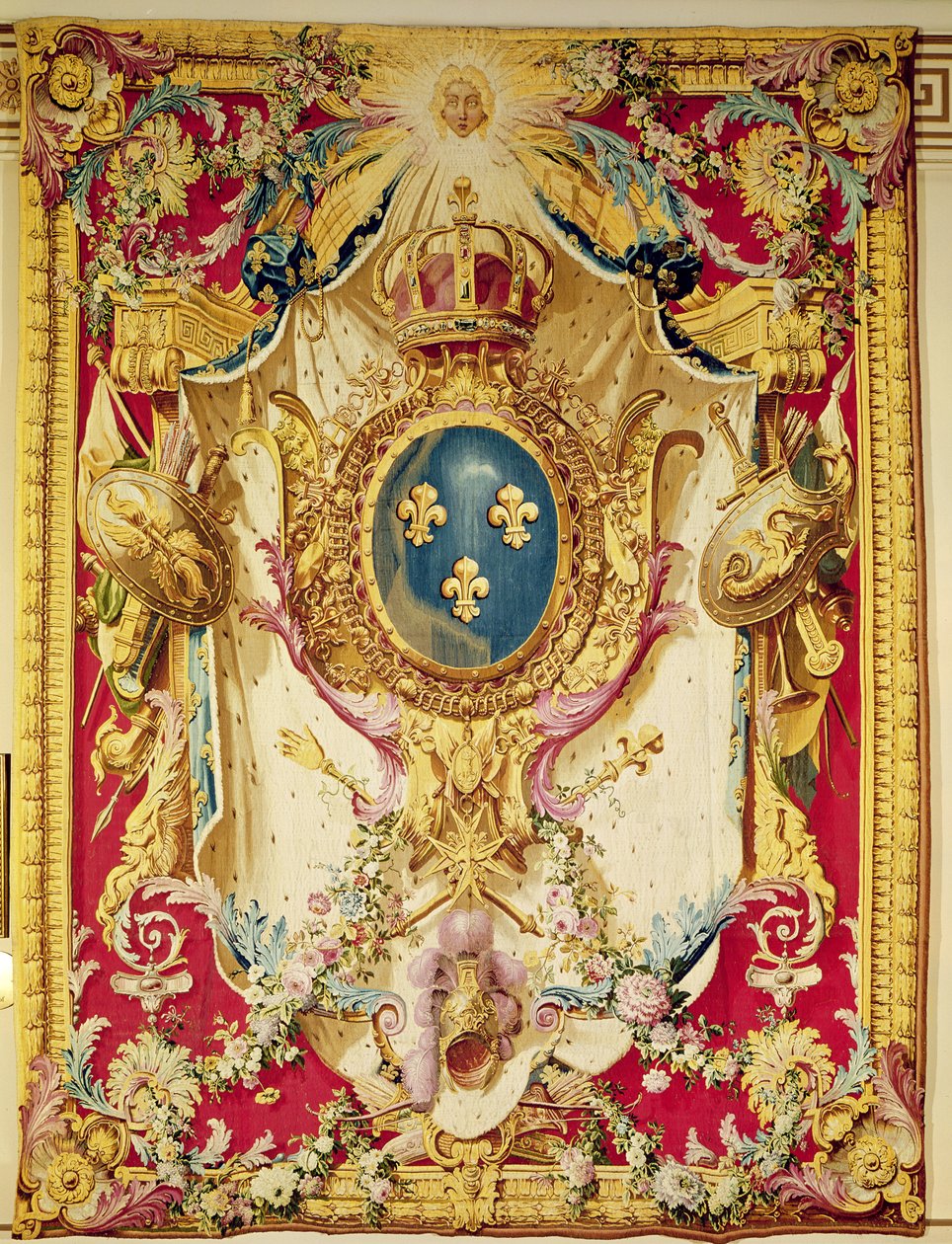 Armoiries de la famille royale française - French School