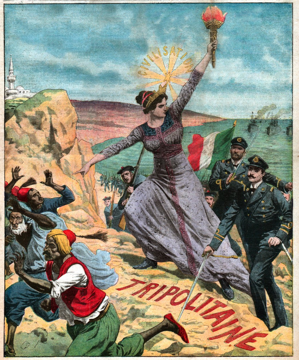 Colonisation italienne en Lybie. Colonisation italienne en Lybie. - French School