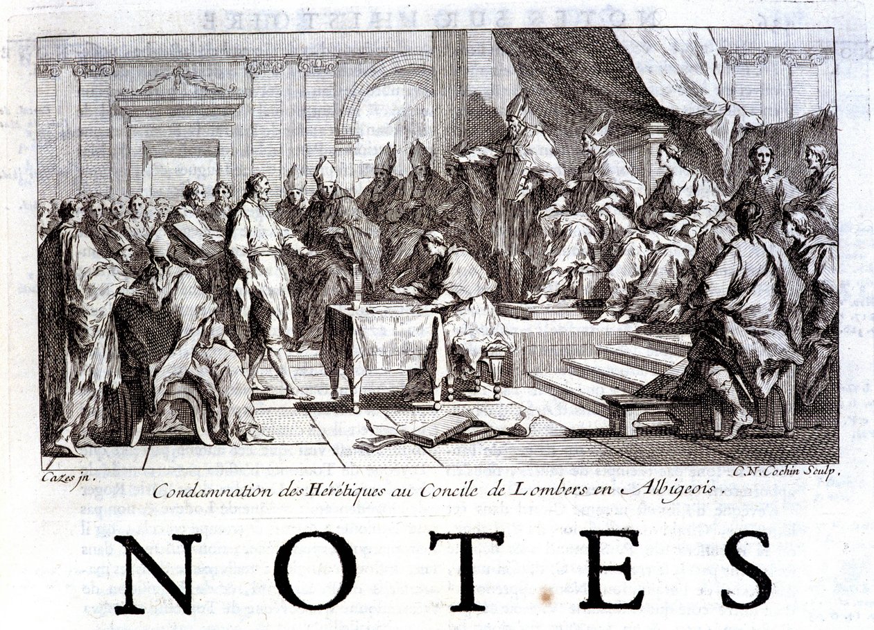 Condamnation des hérétiques au Concile de Lombers - French School