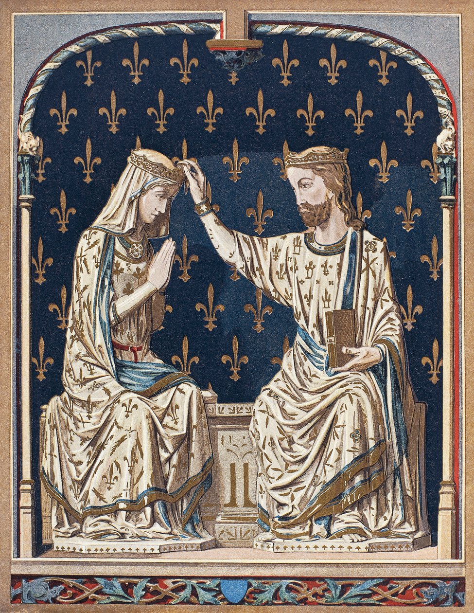 Couronnement de la Vierge en ivoire - French School