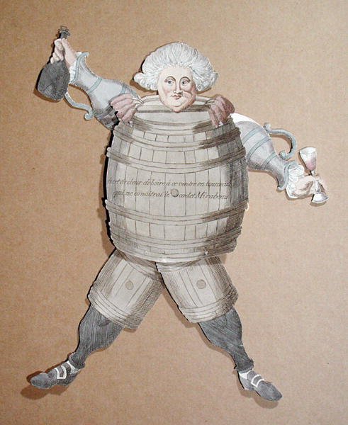 Découpage de Louis Riqueti (1754-95) Vicomte de Mirabeau, vers 1790 - French School