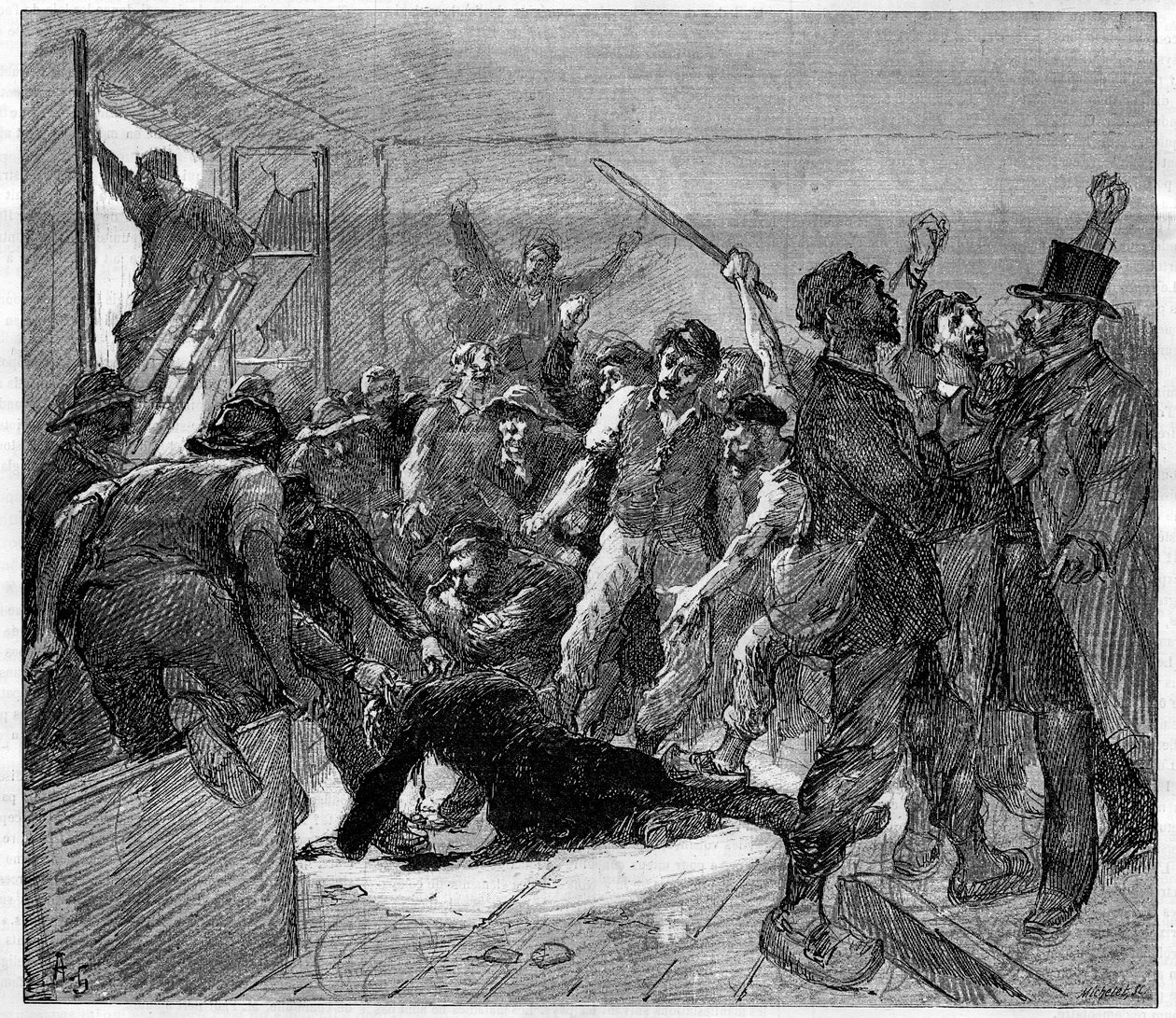 Grève des mineurs de Decazeville (Aveyron) en 1886 : l