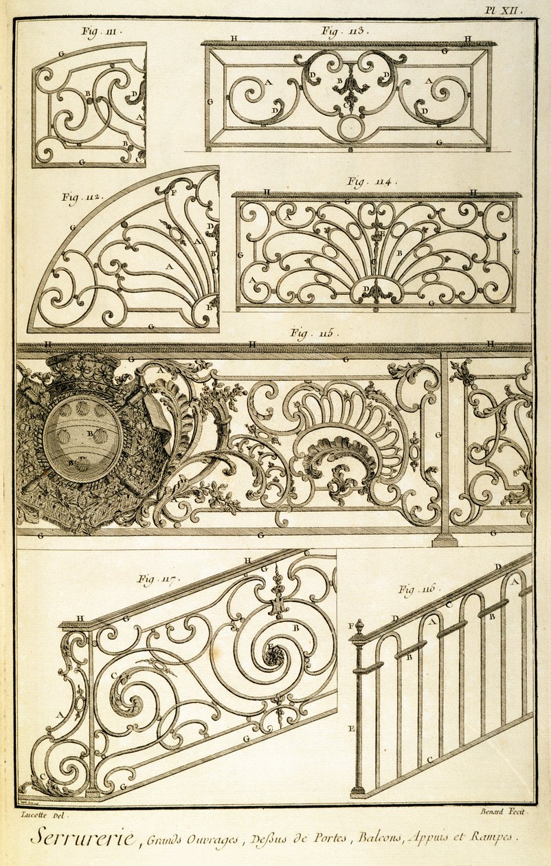 Ferronnerie décorative, de l
