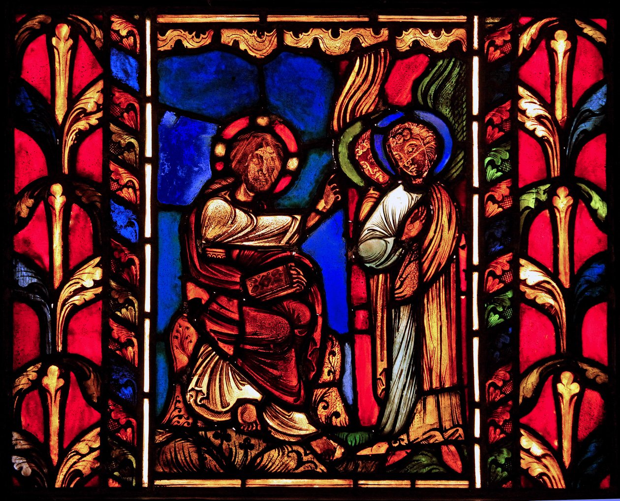 Christ assisté par des anges (après la Tentation?), ex Cathédrale de Troyes - French School