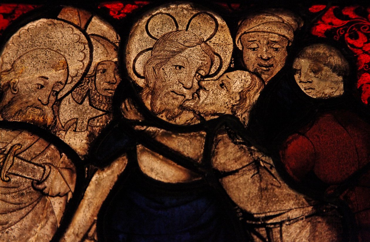 Détail de la Trahison par Judas, à l