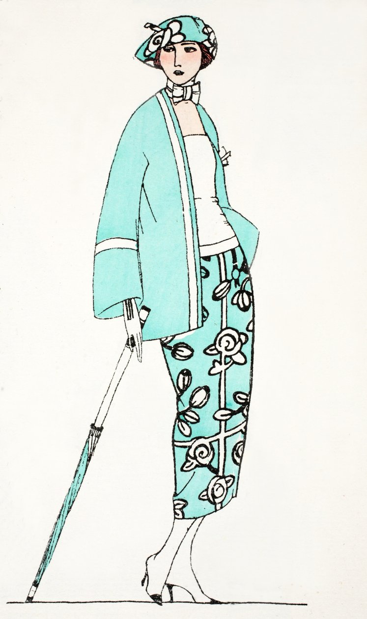 Design pour une robe de jour c 1919 - French School
