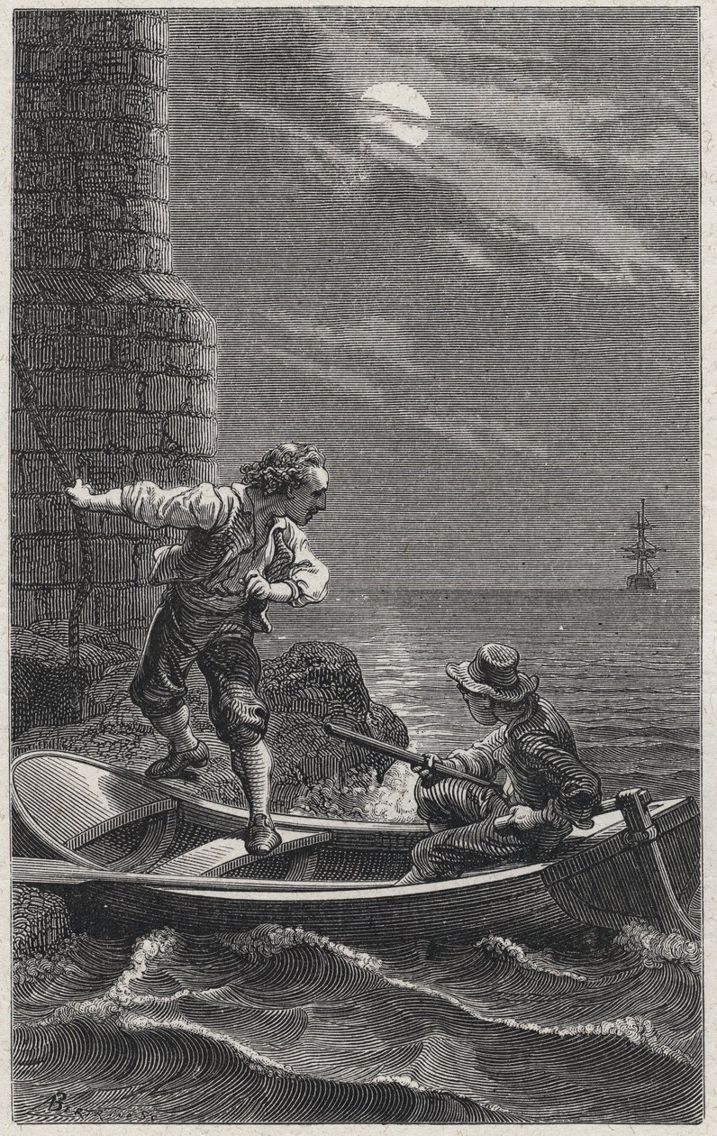 Évasion de Duguay-Trouin de la captivité anglaise - French School