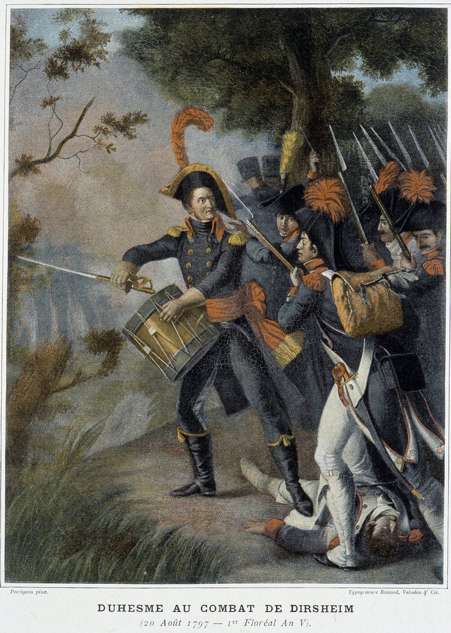 Duhesme à la bataille de Dirsheim, 20 août - French School