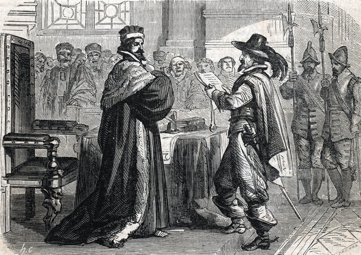 Huitième guerre de religion, Journée des barricades - (gravure) 1864 - French School