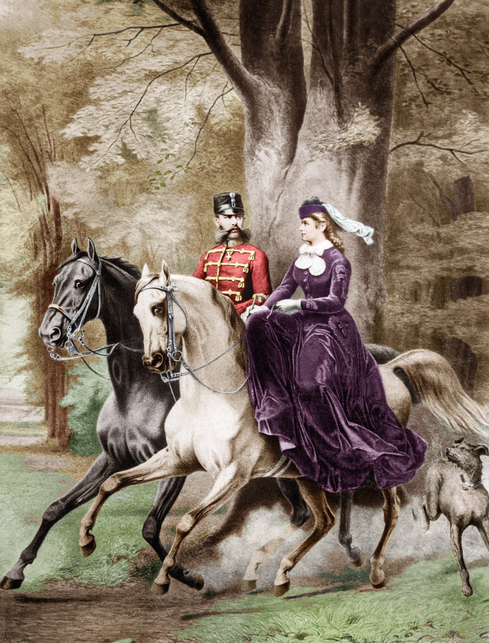 Empereur François-Joseph Ier et impératrice Élisabeth d